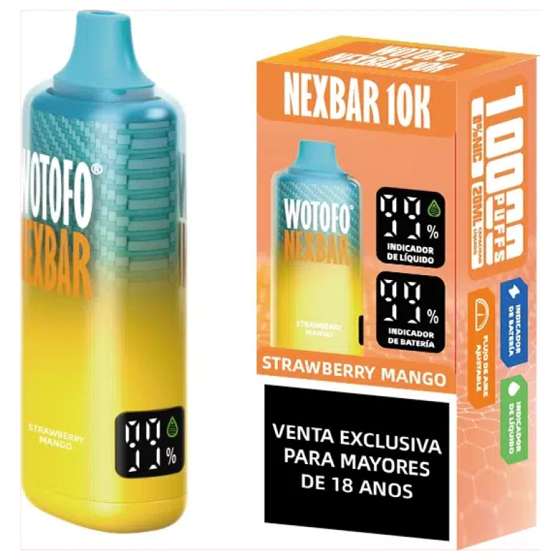 Wotofo Nexbar 10000 Puffs Strawberry Mango