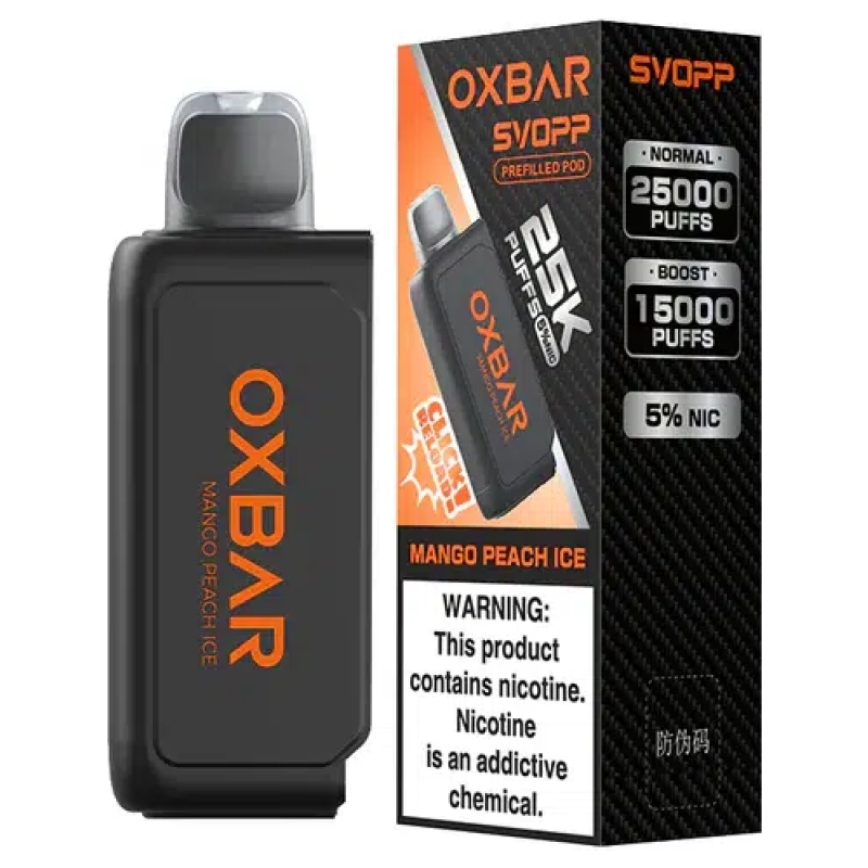 Cartucho De Recarga Oxbar Svopp Mango Peach Ice
