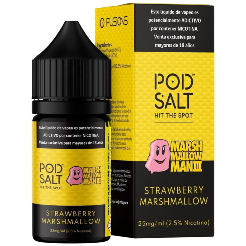Pod Salt Marshmallow Man 3 Strawberry Marshmallow 30ml Pod Salt Marshmallow Man 3 Strawberry Marshmallow 30ml