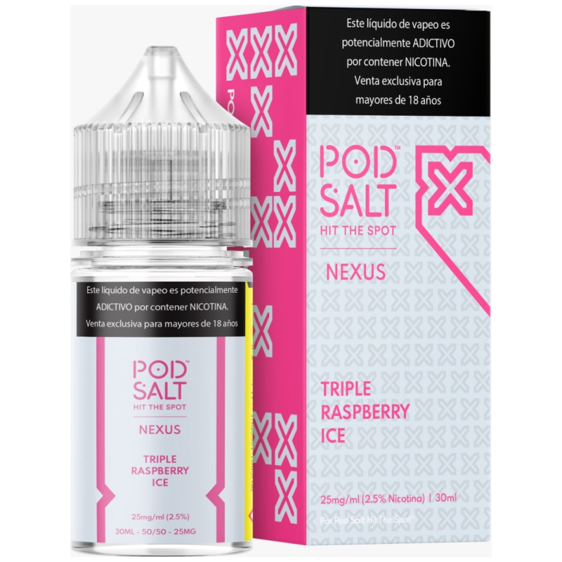 Pod Salt Nexus Triple Raspberry Ice 30ml Pod Salt Nexus Triple Raspberry Ice 30ml