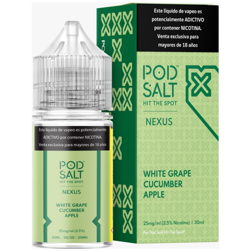 Pod Salt Nexus White Grape Cucumber Apple 30ml Pod Salt Nexus White Grape Cucumber Apple 30ml