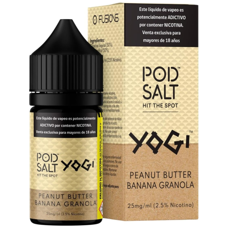 Pod Salt Yogi Peanut Butter Banana Granola 30ml Pod Salt Yogi Peanut Butter Banana Granola 30ml