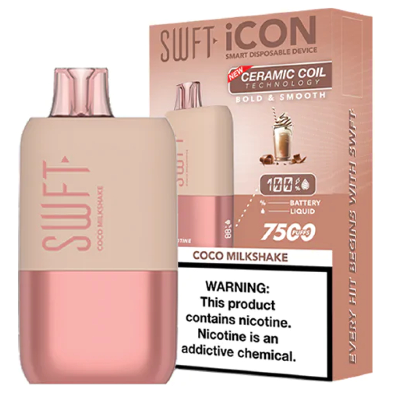 Vaporizador Swft Icon 7500 Puff Coco Milkshake