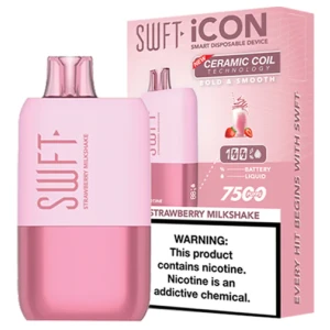 Vaporizador Swft Icon 7500 Puff Strawberry Milkshake