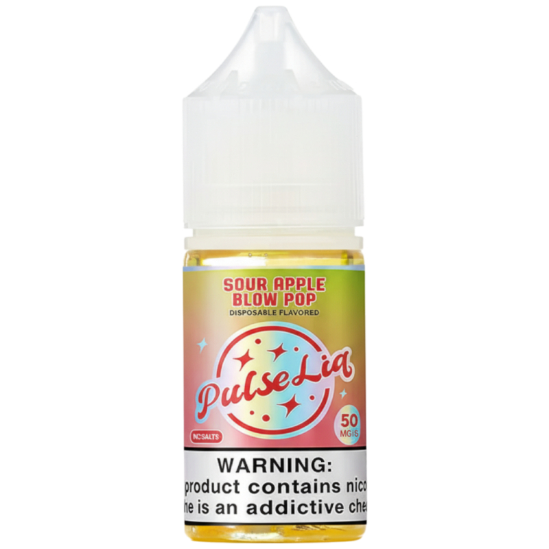 Liquido PulseLiq By Geek Bar Sour Apple Blow Pop Salt 30ml