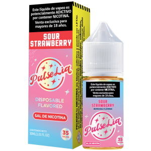 Liquido PulseLiq By Geek Bar Sour Strawberry Salt 30ml
