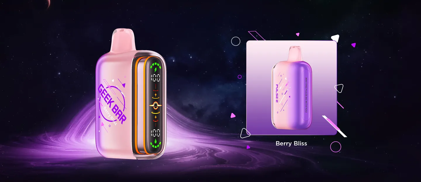 Geek Bar Pulse 2 de 25.000 Puffs junto a su caja